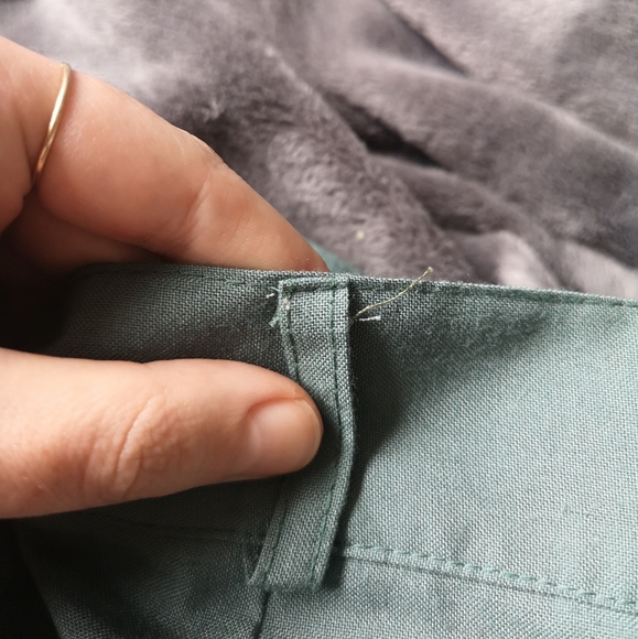 VINTAGE Teal High Waisted Skirt - Picture 3 of 6